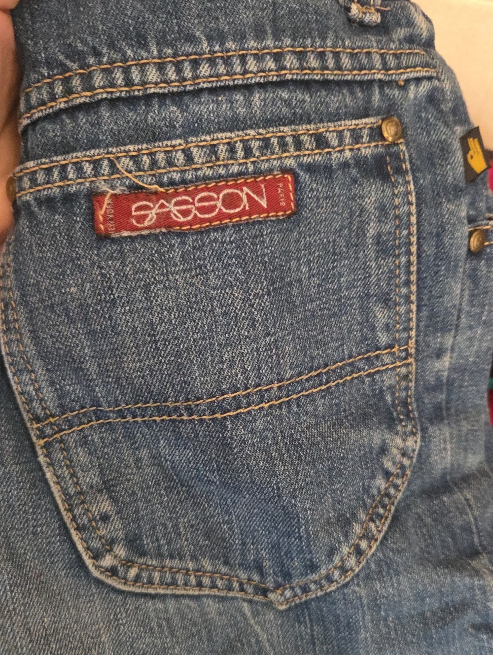 Vintage Sasson Baggy High Waist Jeans Size 24 Large Pocket